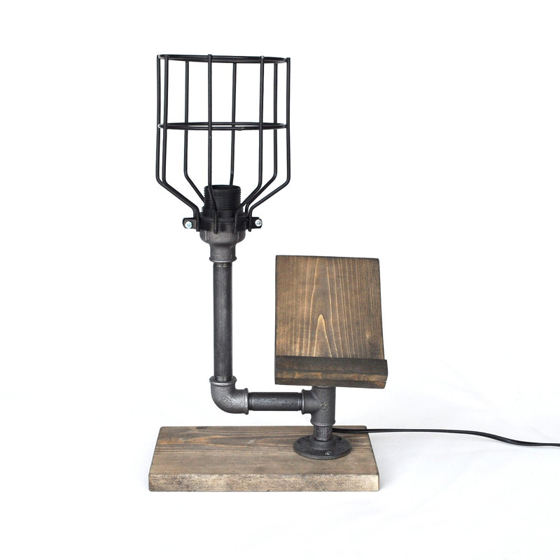 Lampe de table brune / grise 18,11 po Mccaleb