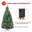7' H Lighted Artificial Pine Christmas Tree-768811045
