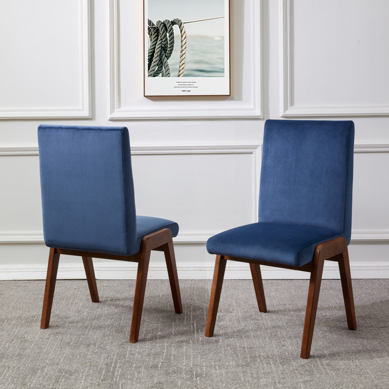 Orly Upholstered Side Chair, Giotto Royal Blue Velvet