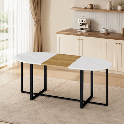 Table à manger moderne pour 4 à 6 personnes