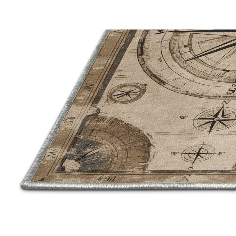  Tapis côtier lavable, Rond 7 pi