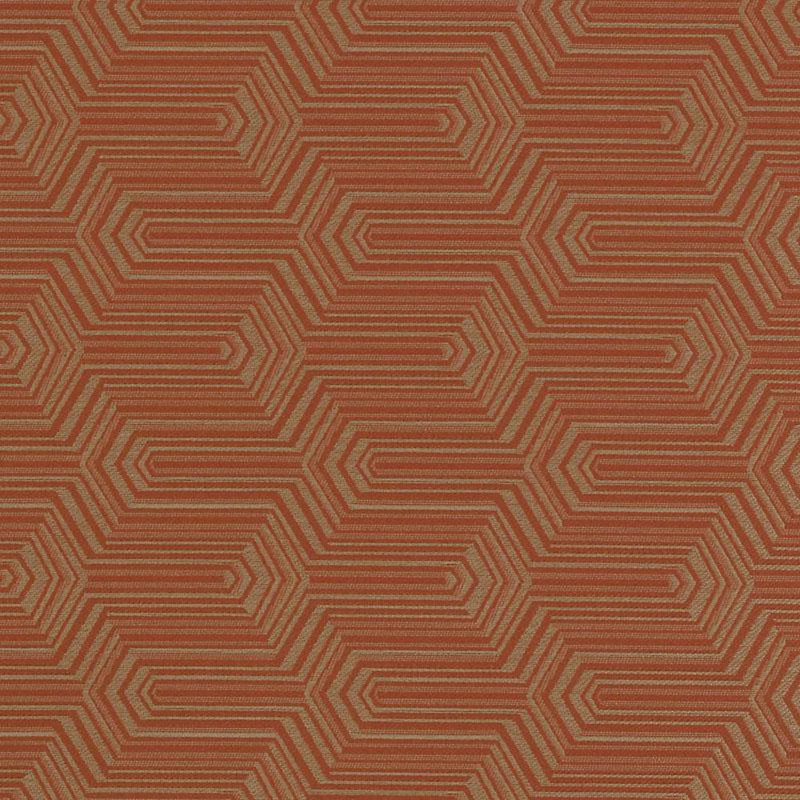 Crypton Woven Jacquards IX Fabric, Flame