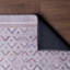 Tapis géométrique en polyester gris clair Napier-335285661