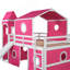 Full Size Loft Bed With Slide  Tent And Tower-118098543
