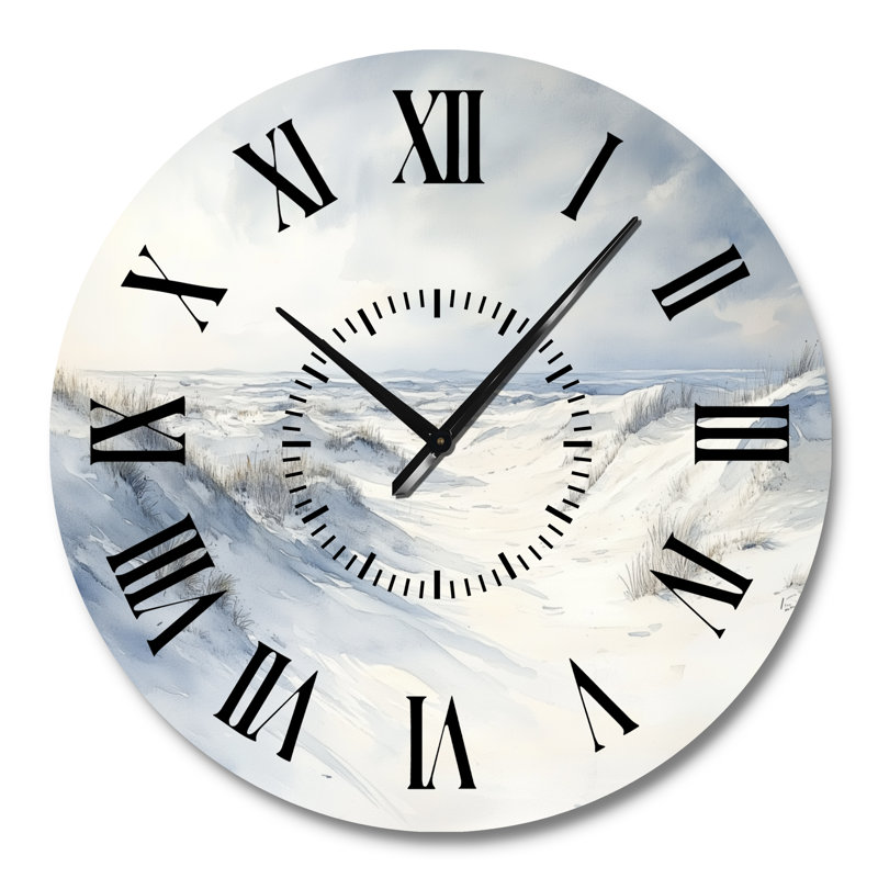 Horloge murale White Sands in Morning Light - Southwestern, Grand