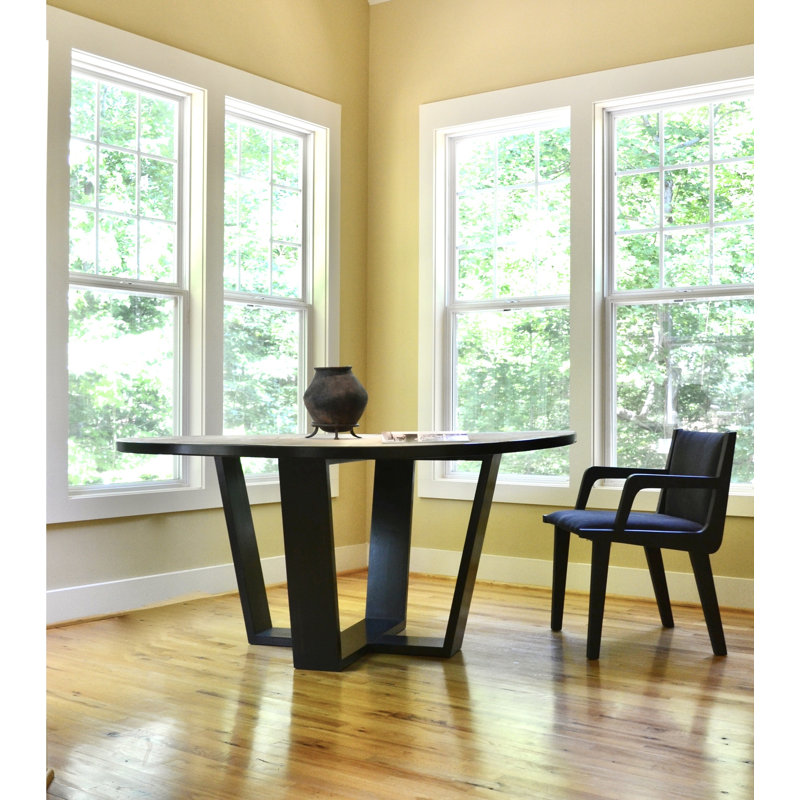 Rasucci Round Dining Table, Ebony