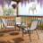 Outdoor Chairs Set of 4,Stackable Chairs
