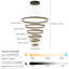 Luminaire plafonnier moderne à 6 anneaux DEL avec température de couleur de 3000 à 6000 K avec télécommande-1898882104