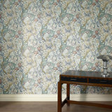GOLDEN LILY Wallpaper - Moonstone 9'10" - full height wallpaper