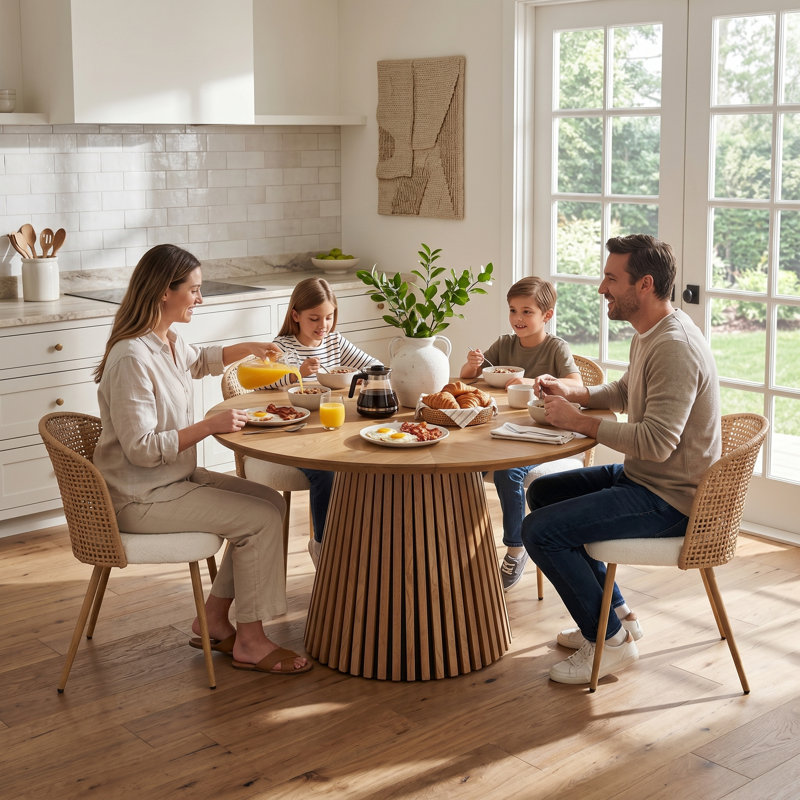 Ensemble de table de salle à manger 5 pièces 5 pièces Boho