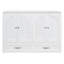 Lit escamotable double avec grands tiroirs, blanc-1353197469