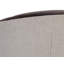 Chaise à accoudoirs rembourrée en tissu gris taupe Aberforth