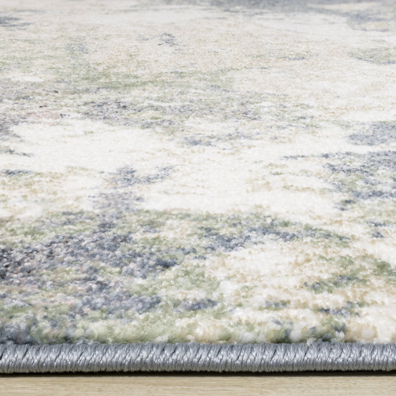 Dais Abstract Blue/Green/Beige Indoor Area Rug