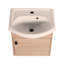 Petit meuble-lavabo de 18 po avec lavabo en céramique, fixation murale