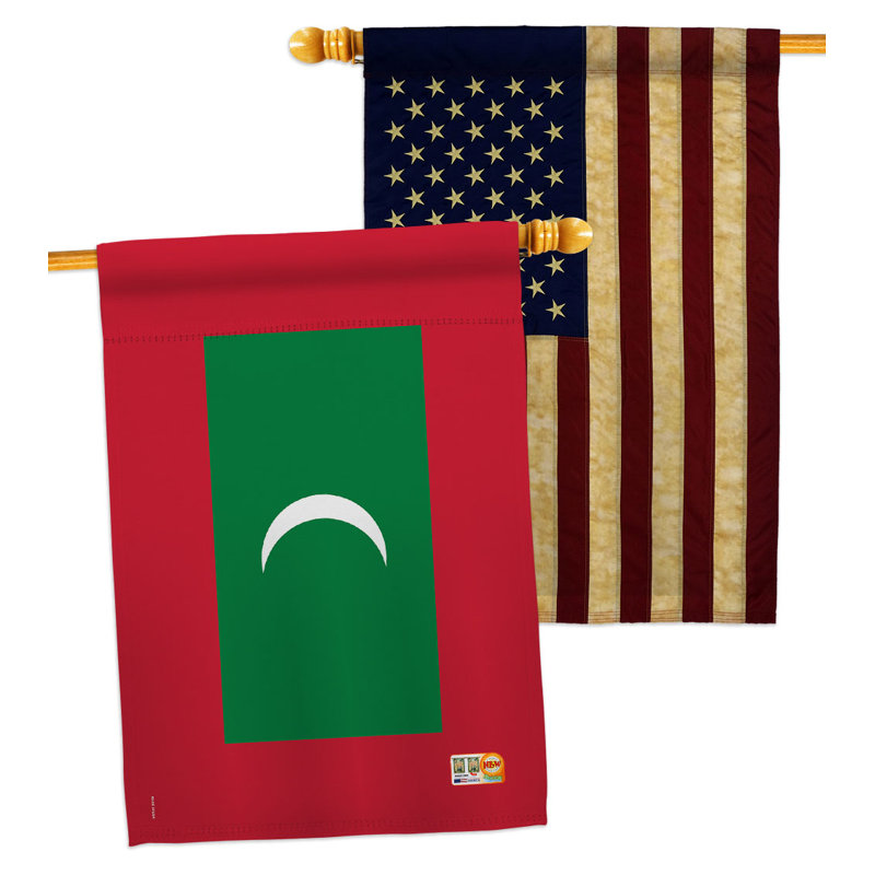Maldives House Flags Pack Nationality National Yard Banner 28 X 40 Inch