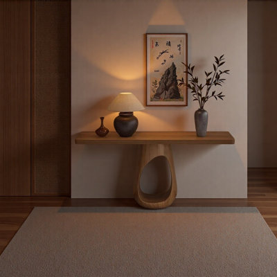 Zen-style entrance  counter
