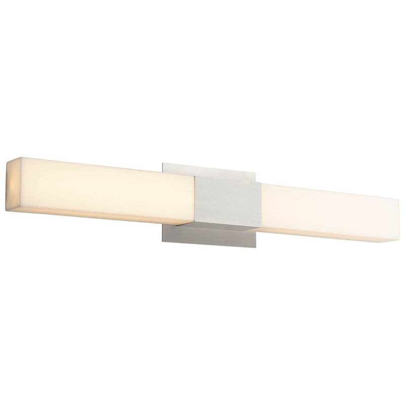 Garvice 2 - Light Dimmable Bath Bar, Satin Nickel