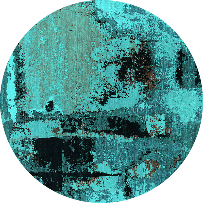 Xanthia Performance Abstract Indoor Rug, Round 7'