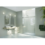 Astro 52 - 56 in. x 78 in. Fully Frameless Glass Sliding Shower Door