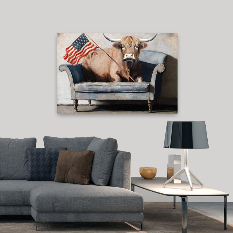 Patriotique patate patate rustique surréel fantaisiste, H 32 po x l 48 po
