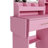 Vanity Desk with LED Mirror Lights and Power Outlet Charging Station, Makeup Dressing Table-1534546381