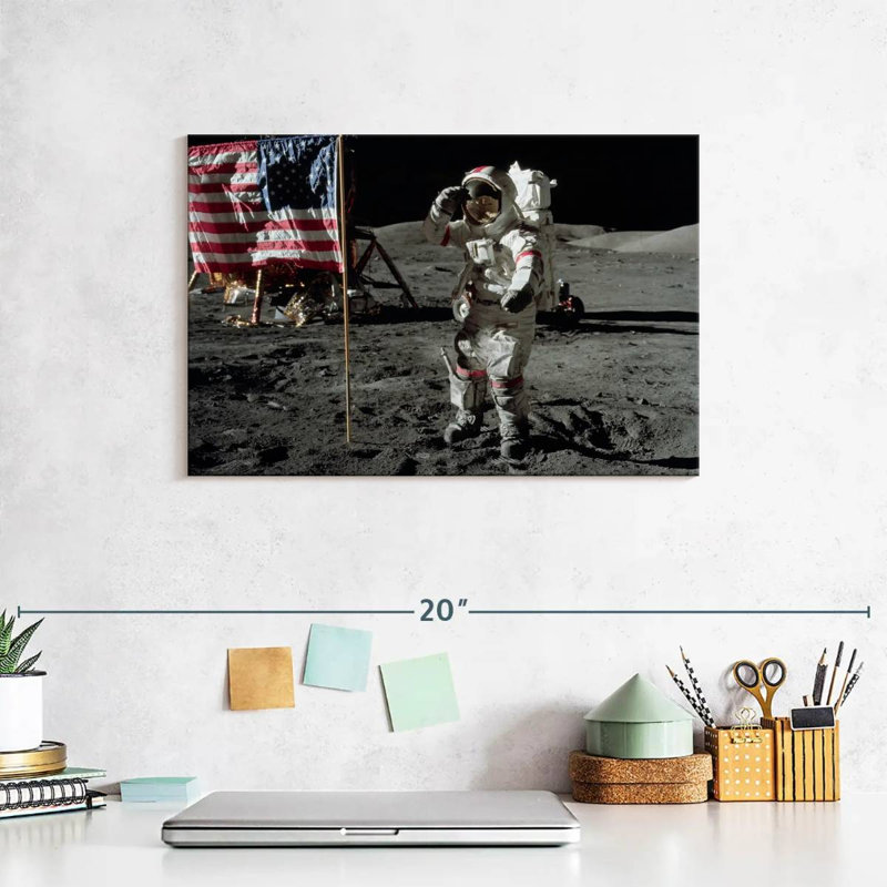 Oberle Man On The Moon I, 8" H x 12" W