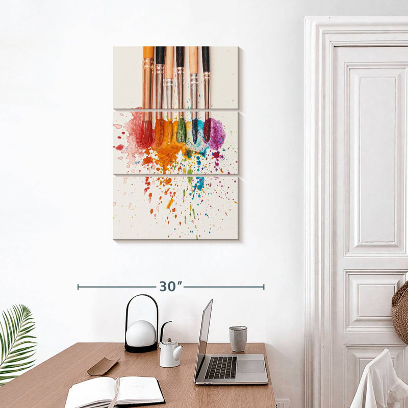 Senne Rainbow Brushes, 32'' H x 20'' W