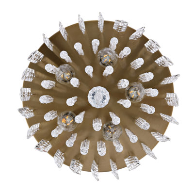 Salley 5-Light 11" Crystal Flush Mount