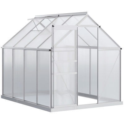 6.5 Ft W x 8.5 Ft D Lean-To Greenhouse
