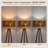 62.4" Tripod Floor Lamp with Rattan Dual Lampshades, Solid Wood Pole, and Shelves ,LED Bulb Included