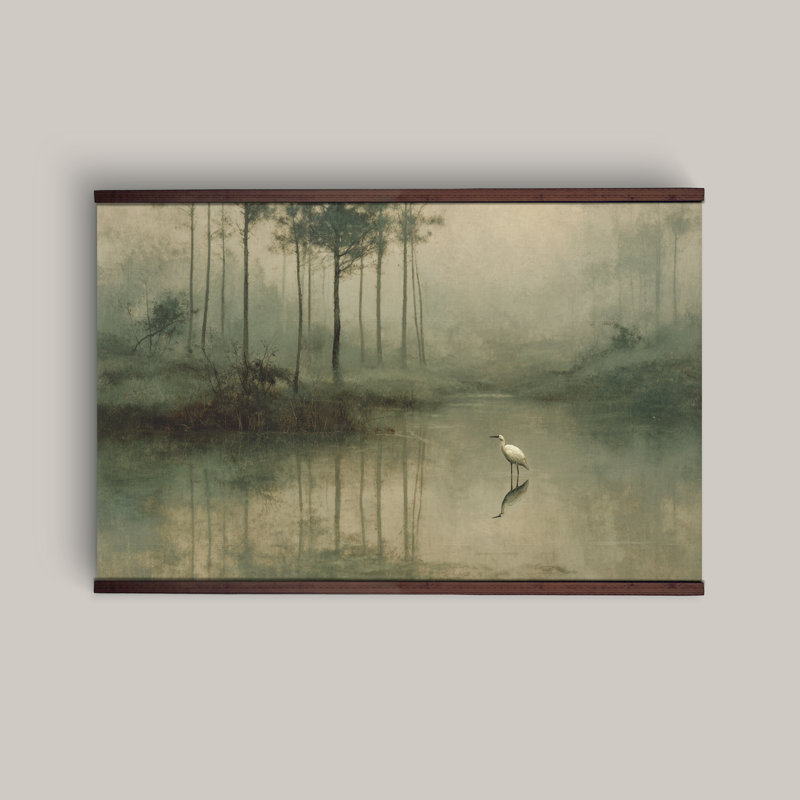 Tapisserie «Misty Coastal Bird», H 45 po x l 73 po