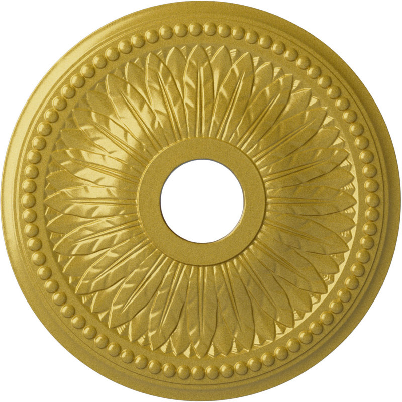 Plafonnier papillon Endurathane Terrones de 17 7/8 po x P 3 7/8 po x P 1 po (convient aux auvents jusqu'à 3 7/8 po), fini argent chaud peint à la main