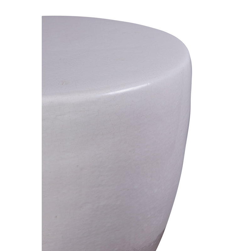 Bowness Outdoor Round Side Table, Linen Semi Gloss