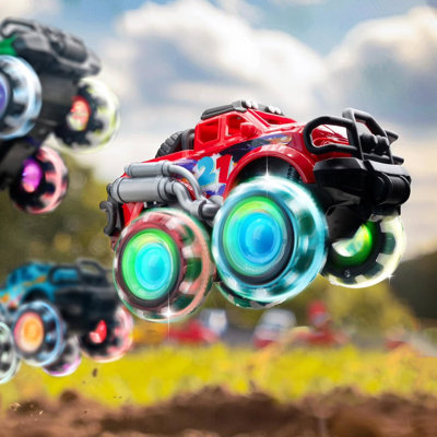Jeu de 3 camions monstres avec roues à DEL clignotantes