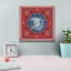 «True Blue Bandana E» par Jean Plout, art mural sur toile, 12 po x 12 po-237034087