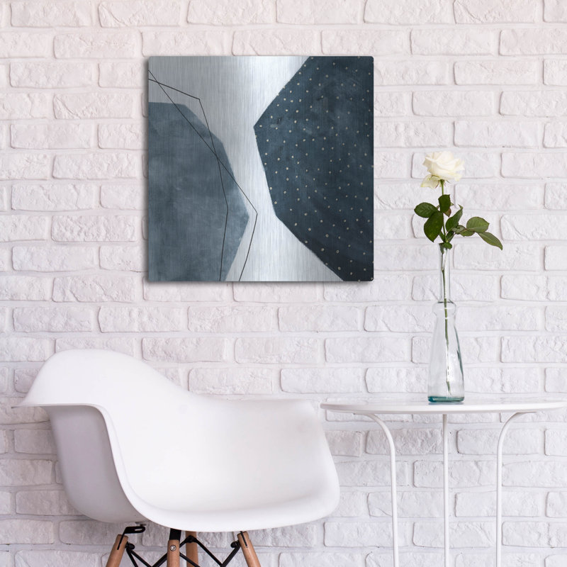  «Adjacent Abstraction 2» par Emma Scarvey, art mural en métal, 24 po x 24 po, H 24 po x l 24 po