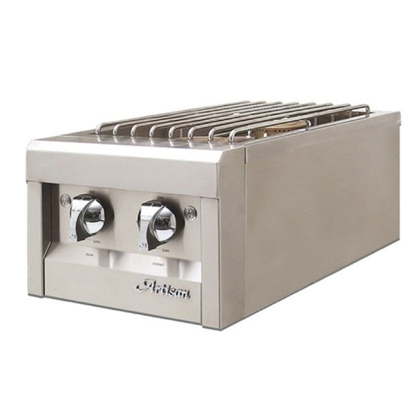 Artisan Stainless Steel Propane Gas Side Burner with Dual Controls