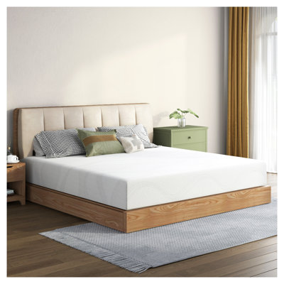 Grand matelas en mousse à mémoire de forme de 12 pouces de couleur blanche avec support ergonomique