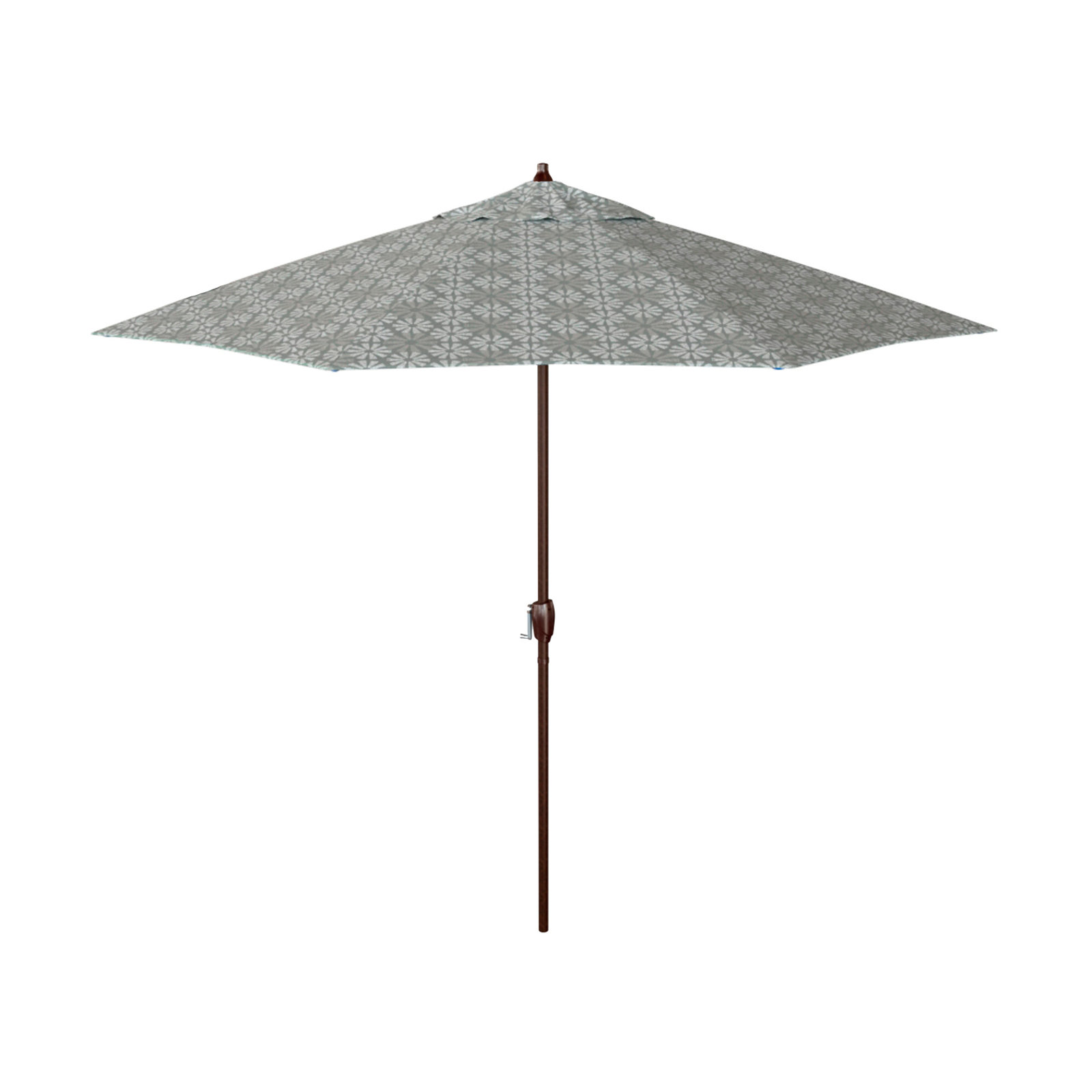 Astraea 108'' Outdoor Umbrella, Spiro Graphite - Pacifica Premium