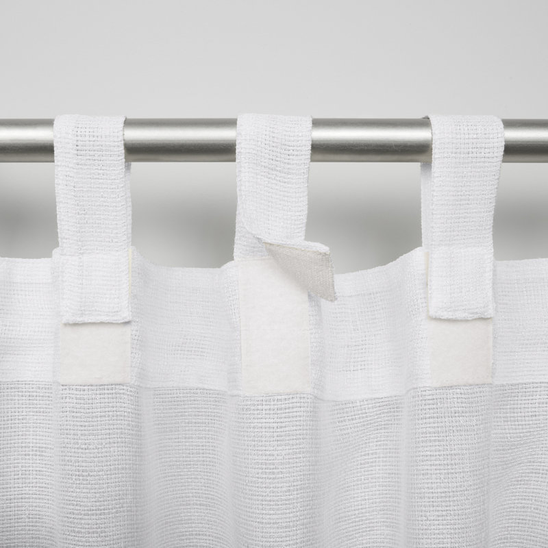 Radko Semi Sheer Pair, 54" W x 96" L, Ivory