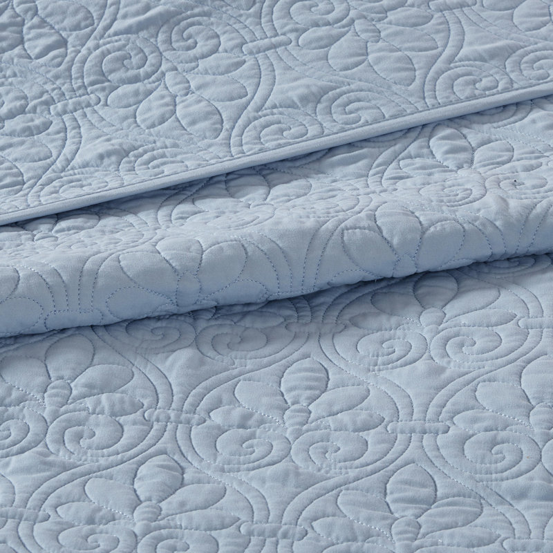 Literie réversible Blue King - avec un design attrayant surdimensionné pour un drap et une couverture idéaux. Coton prélavé