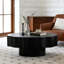 Table basse festonnée noire-2080468571