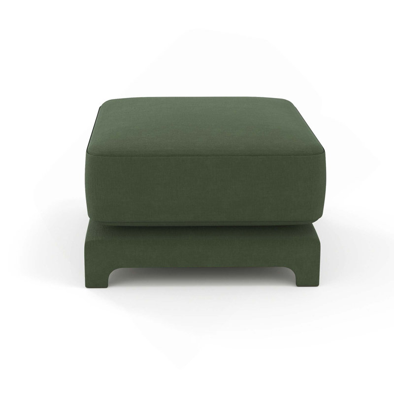 Repose-pieds rembourré Soft Elegent, Green