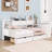 Wooden Daybed with Storage Drawers and Adjustable Study Desk-685555953-685555955