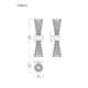 Iago 2 Light Dimmable Wallchiere