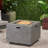Square Fireplace With 50K - Iron Quality, Rust-, Matte 50,000 Decorative