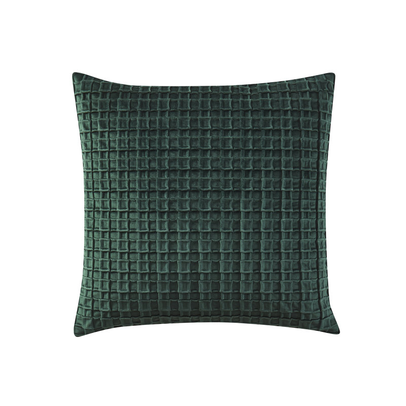 Evergreen Velvet 18" Square Decorative Throw Pillow