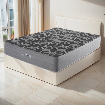 Matelas hybride en mousse viscoélastique gélifiée rafraîchissante