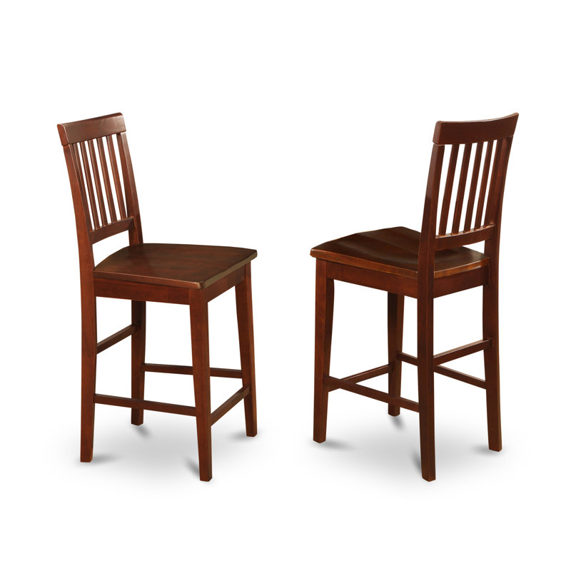 Tabouret de bar Vernon, Acajou