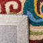 Tapis floral beige / bleu en laine / coton touffeté à la main Metro-1514817582